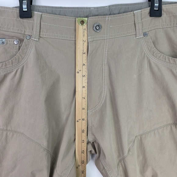 Kuhl Konfidant Air Vented Pants Mens 36x34 Khaki Hiking Lightweight Trail Read - Picture 9 of 16
